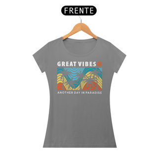 Nome do produtoCamiseta Feminina Great Vibes