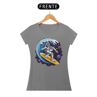 Nome do produtoCamiseta Feminina Surf no Espaço