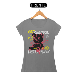 Nome do produtoCamiseta Feminina Urso Lets Play