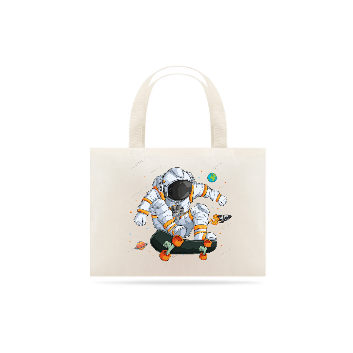 Nome do produto: Ecobag Astronauta Skate