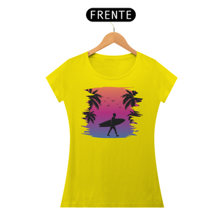 Nome do produtoCamiseta Feminina Surf Verão Sunset