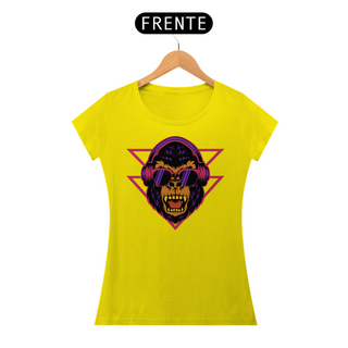 Nome do produtoCamiseta Feminina Macaco de Fone