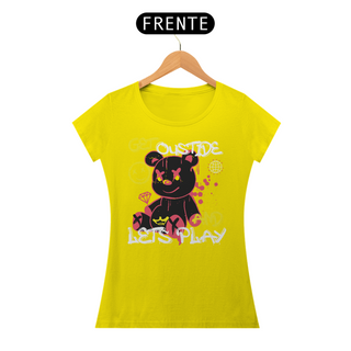 Nome do produtoCamiseta Feminina Urso Lets Play