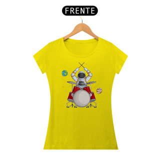 Nome do produtoCamiseta Feminina Astronauta Baterista