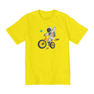 Nome do produtoCamiseta Infantil 2 a 8 anos / Astronauta Bicicleta