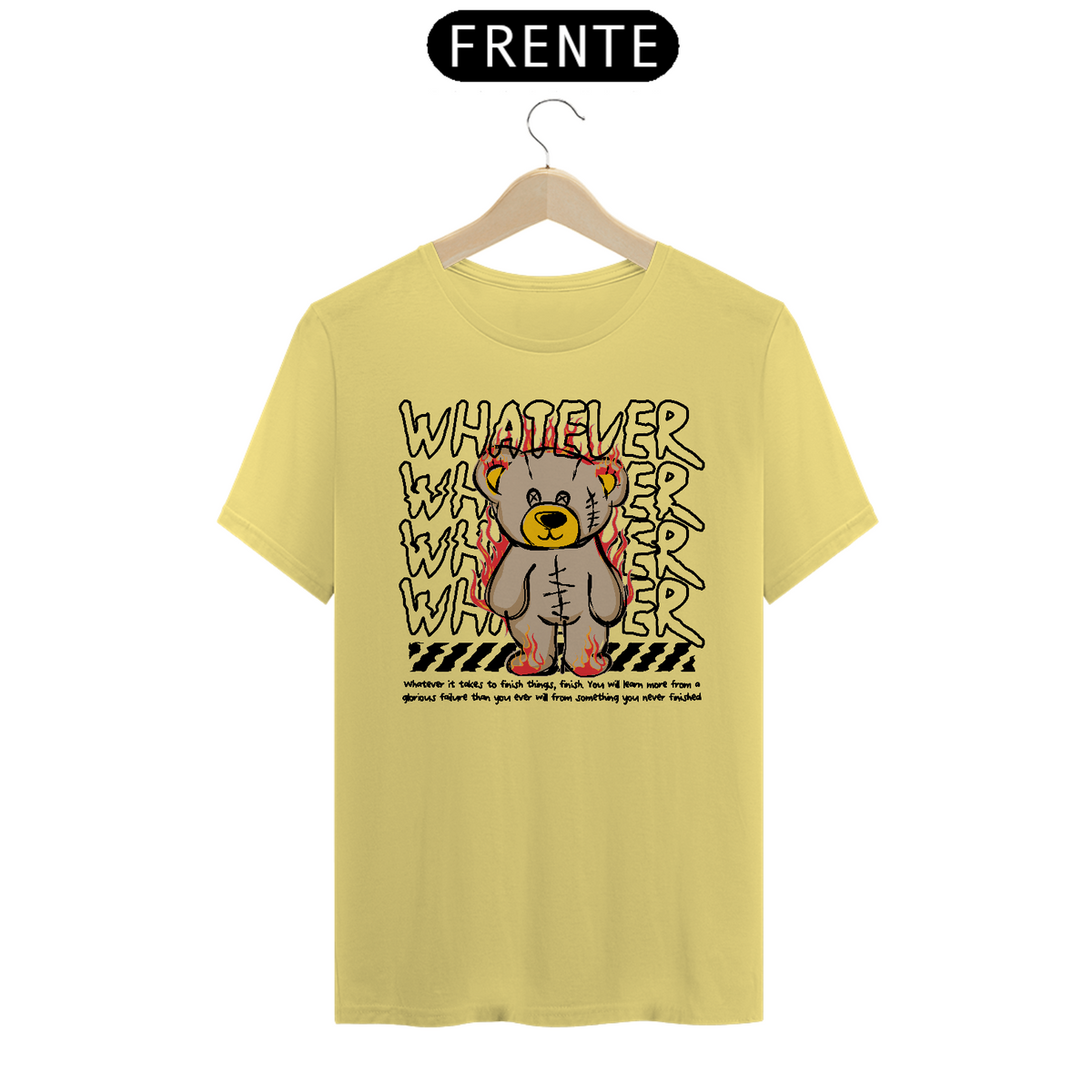 Nome do produto: Camiseta Estonada Urso Whatever