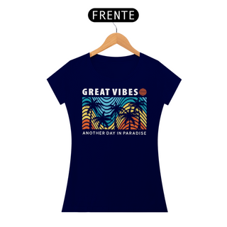 Nome do produtoCamiseta Feminina Great Vibes