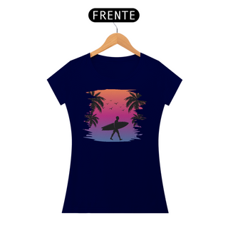 Nome do produtoCamiseta Feminina Surf Verão Sunset