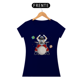 Nome do produtoCamiseta Feminina Astronauta Baterista