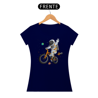 Nome do produtoCamiseta Feminina Astronauta Bicicleta