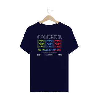 Nome do produtoCamiseta Plus Size Colorful WorldWide