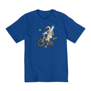 Nome do produtoCamiseta Infantil 2 a 8 anos / Astronauta Bicicleta