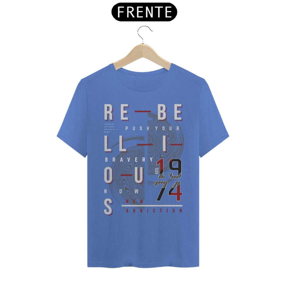 Nome do produto: Camiseta Estonada / Rebelious