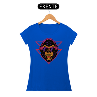 Nome do produtoCamiseta Feminina Macaco de Fone