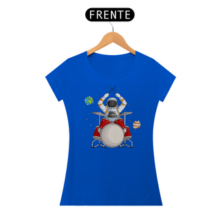 Nome do produtoCamiseta Feminina Astronauta Baterista