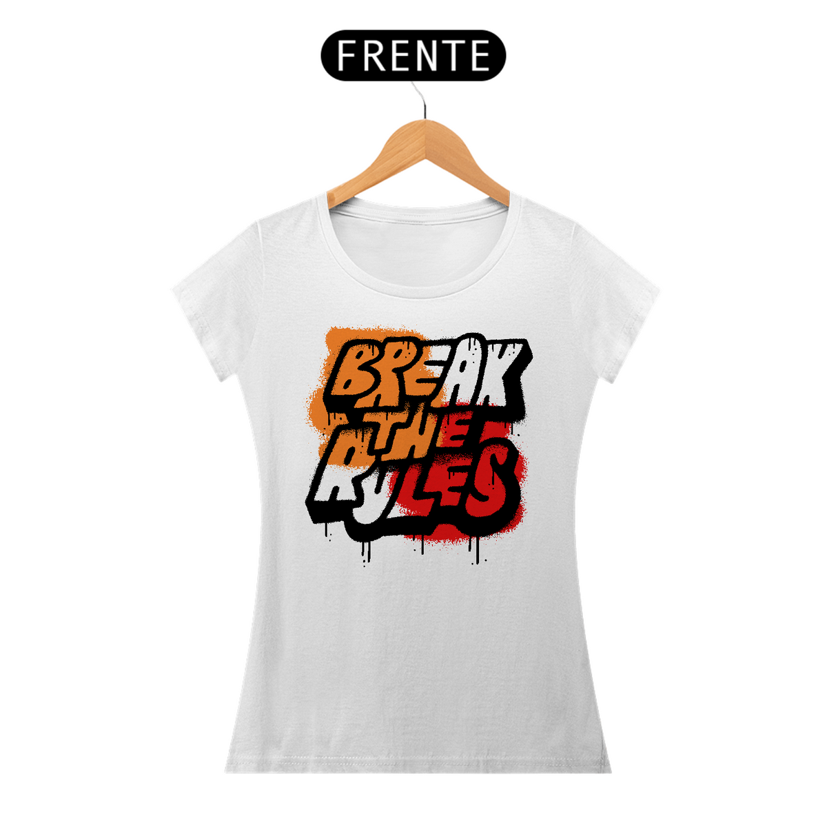 Nome do produto: Camiseta Feminina Break The Rules