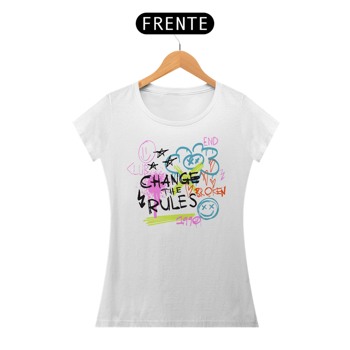 Nome do produto: Camiseta Feminina Change The Rules