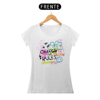 Nome do produtoCamiseta Feminina Change The Rules