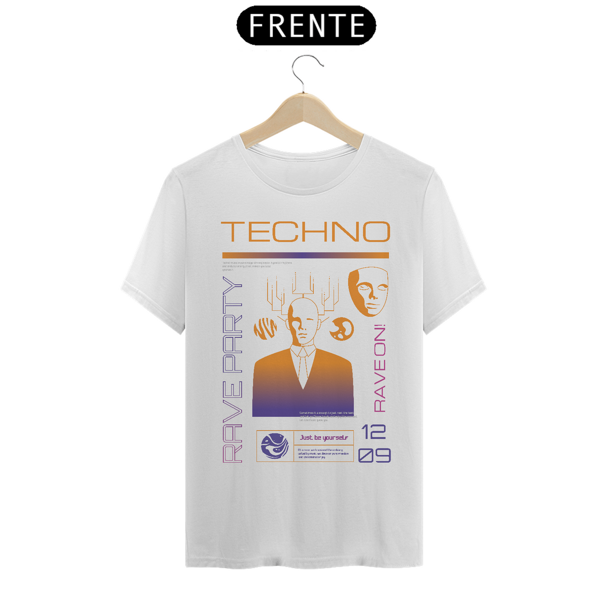 Nome do produto: Camiseta Pima / Techno Rave