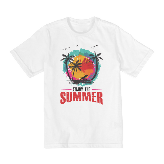 Camiseta Infantil 10 a 14 anos / Enjoy The Summer