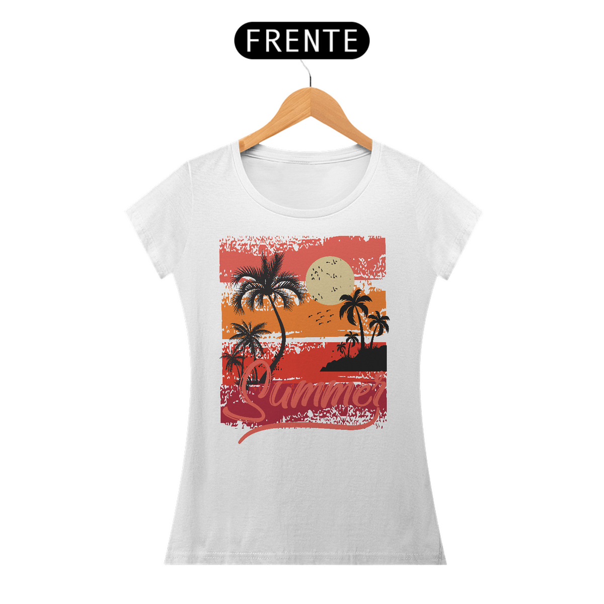 Nome do produto: Camiseta Feminina Summer (Verão)