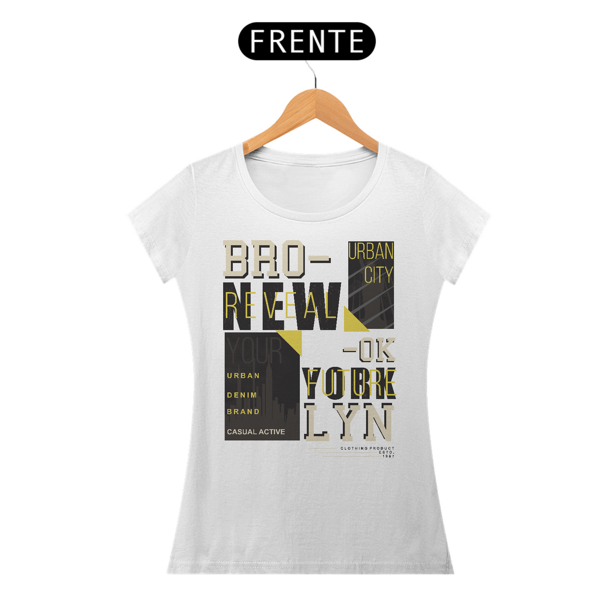 Nome do produto: Camiseta Feminina Brooklyn New York