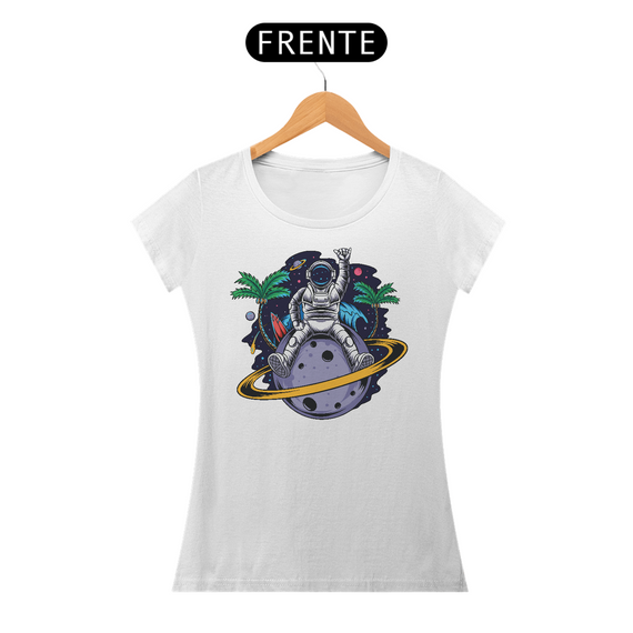 Camiseta Feminina Astronauta Verão