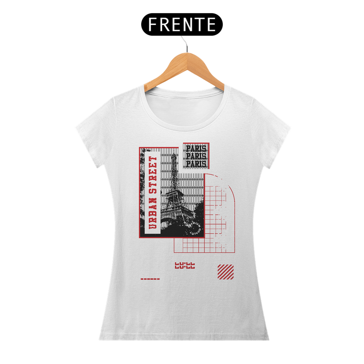 Nome do produto: Camiseta Feminina Urban Street Paris