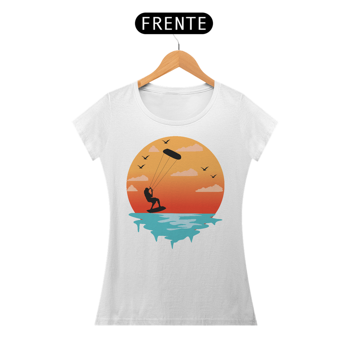 Nome do produto: Camiseta Feminina Sol Wind Surf