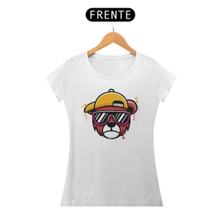 Nome do produtoCamiseta Feminina Urso de Boné