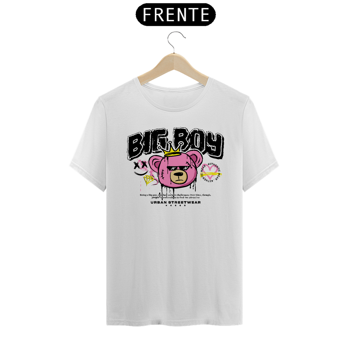 Nome do produto: Camiseta Urso Big Boy