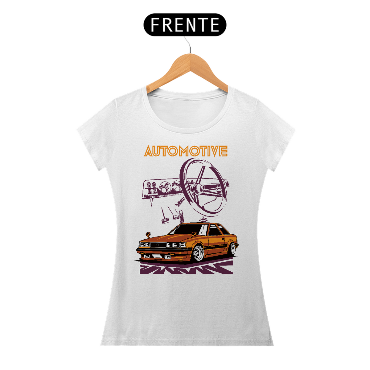 Nome do produto: Camiseta Feminina Automotive