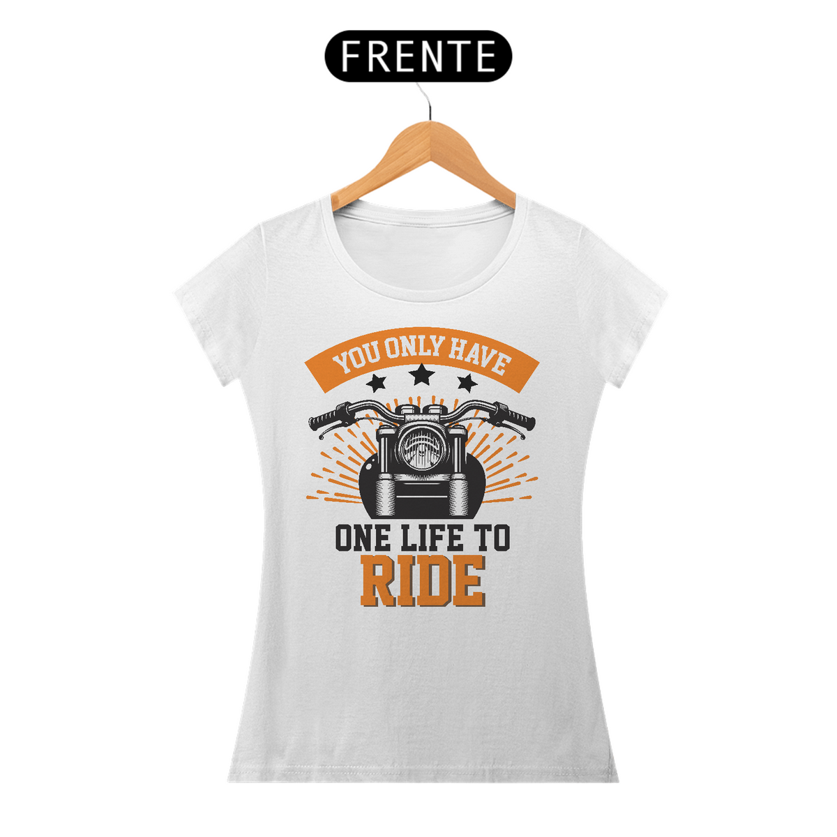 Nome do produto: Camiseta Feminina Moto Ride