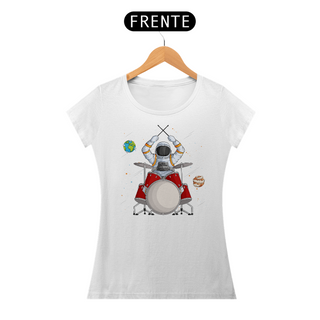 Nome do produtoCamiseta Feminina Astronauta Baterista