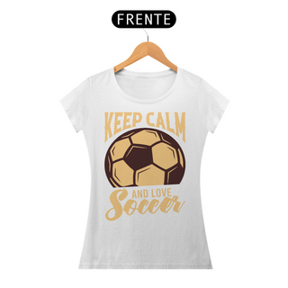 Nome do produtoCamiseta Feminina Futebol Keep Calm