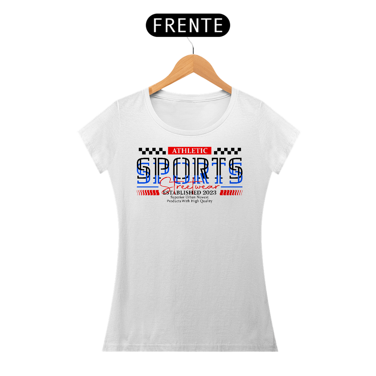 Nome do produto: Camiseta Feminina Sports