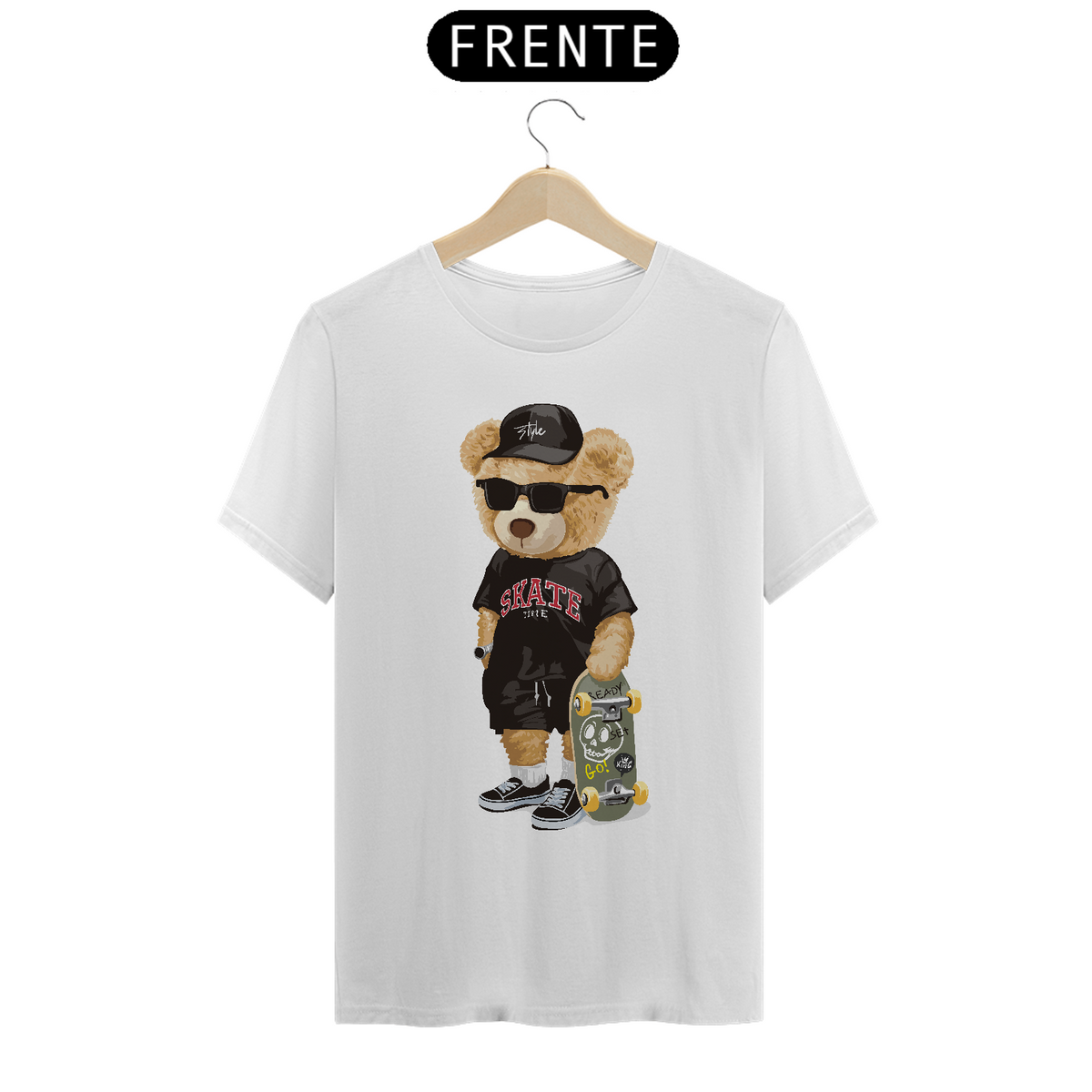 Nome do produto: Camiseta Urso Skate