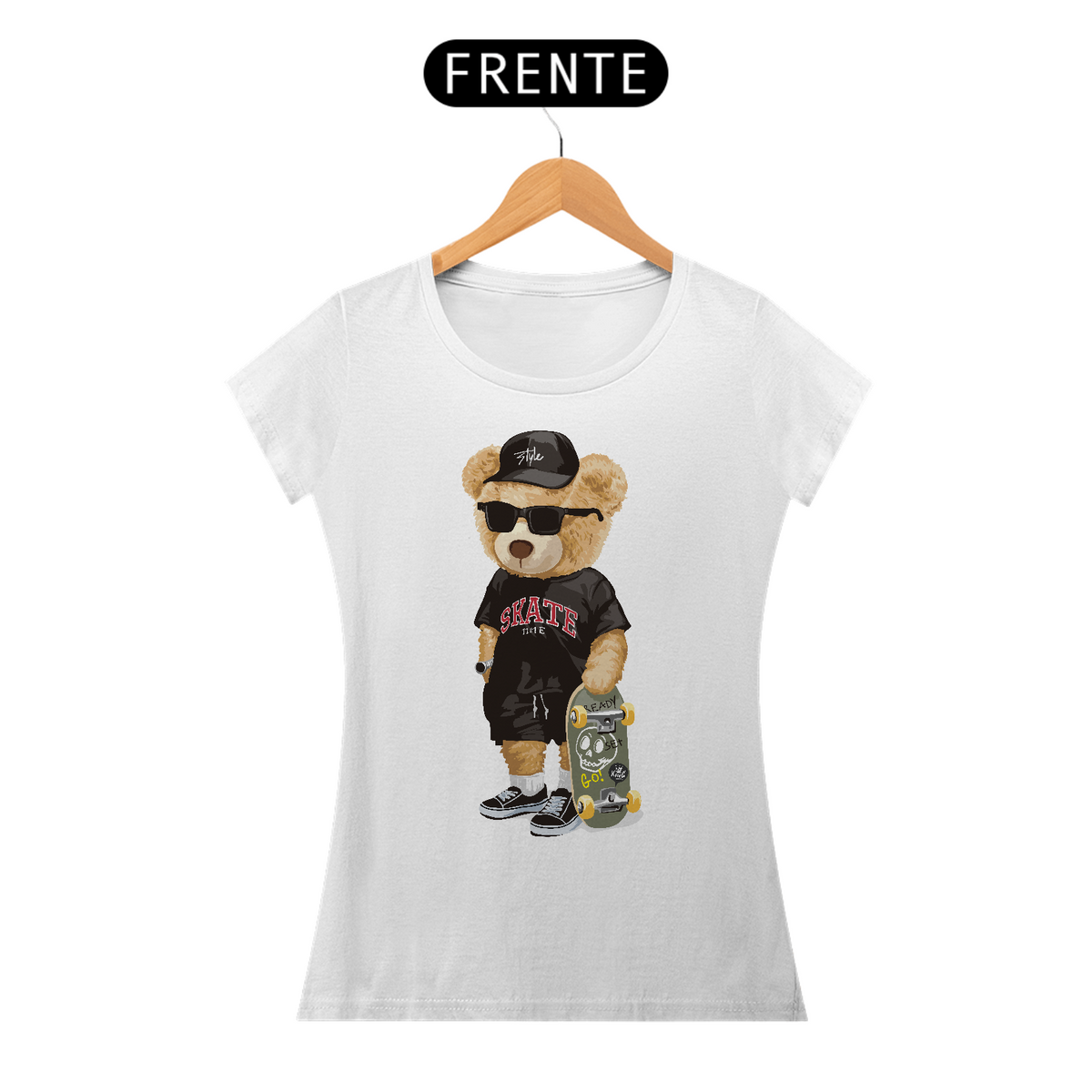 Nome do produto: Camiseta Urso Skate