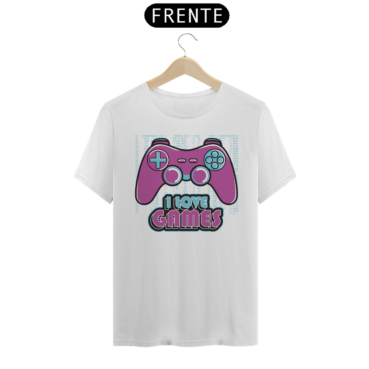 Nome do produto: Camiseta I Love Games