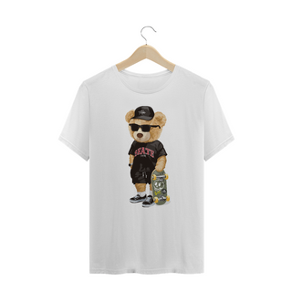 Camiseta Plus Size Urso Skate