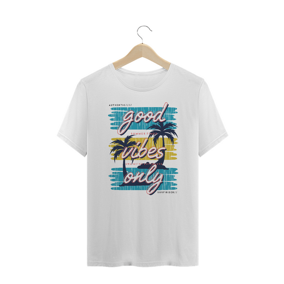 Camiseta Plus Size Good Vibes Only