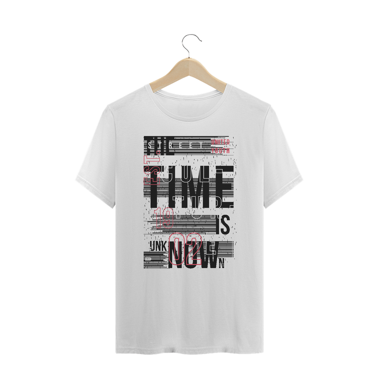 Nome do produto: Camiseta Plus Size Time Is Unknow