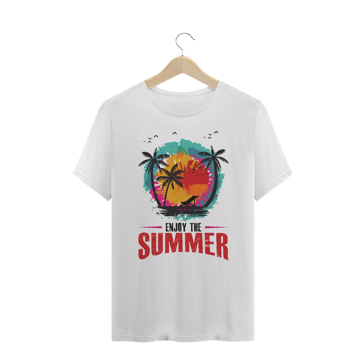 Nome do produto: Camiseta Plus Size Enjoy The Summer