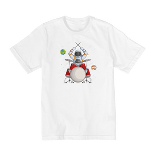 Nome do produtoCamiseta Infantil 10 a 14 anos / Astronauta Baterista