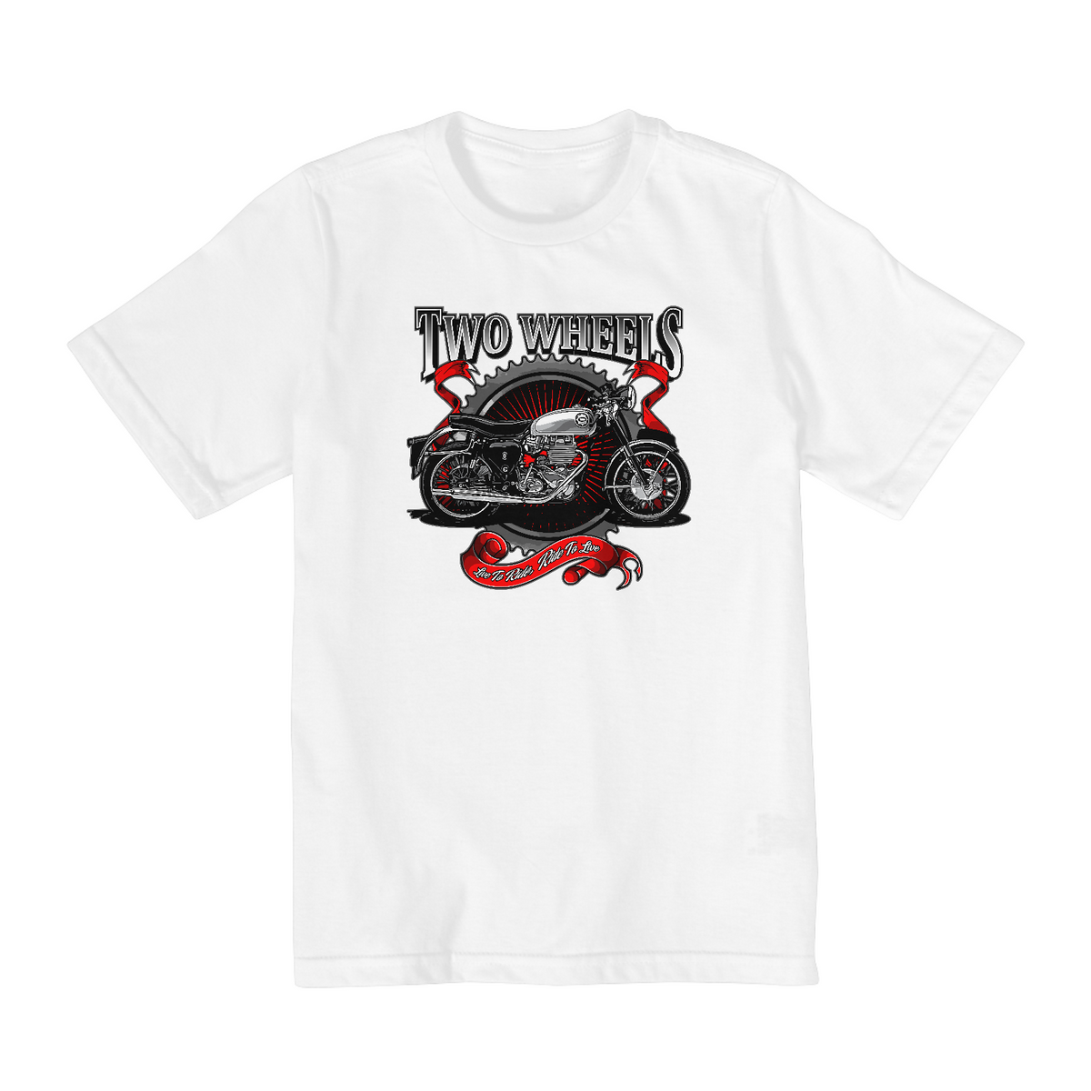 Nome do produto: Camiseta Infantil 2 a 8 anos / Two Wheels