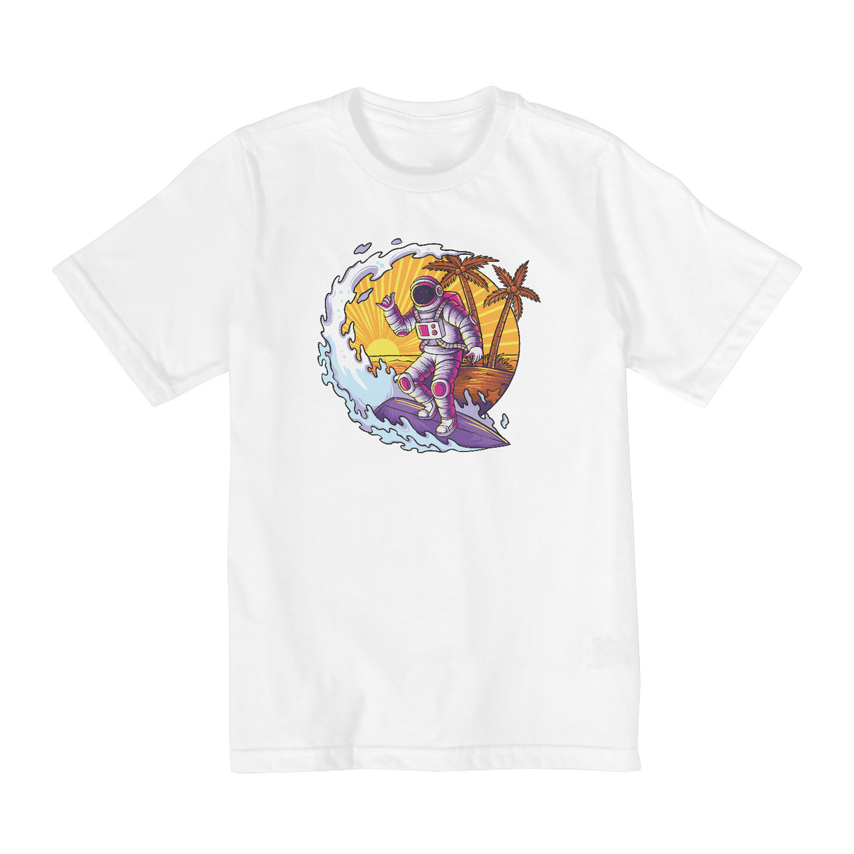 Nome do produto: Camiseta Infantil 2 a 8 anos / Astronauta Surf