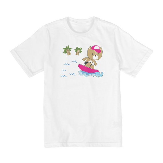 Camiseta Infantil 2 a 8 anos / Urso Surf II