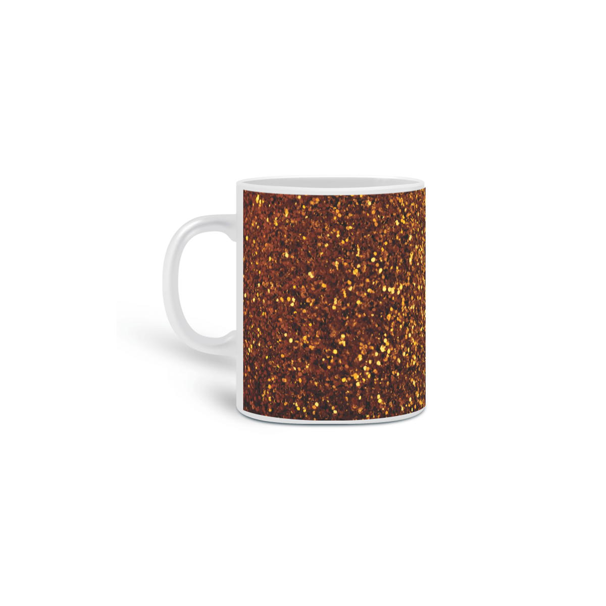 Nome do produto: Caneca / Glitter Dourado