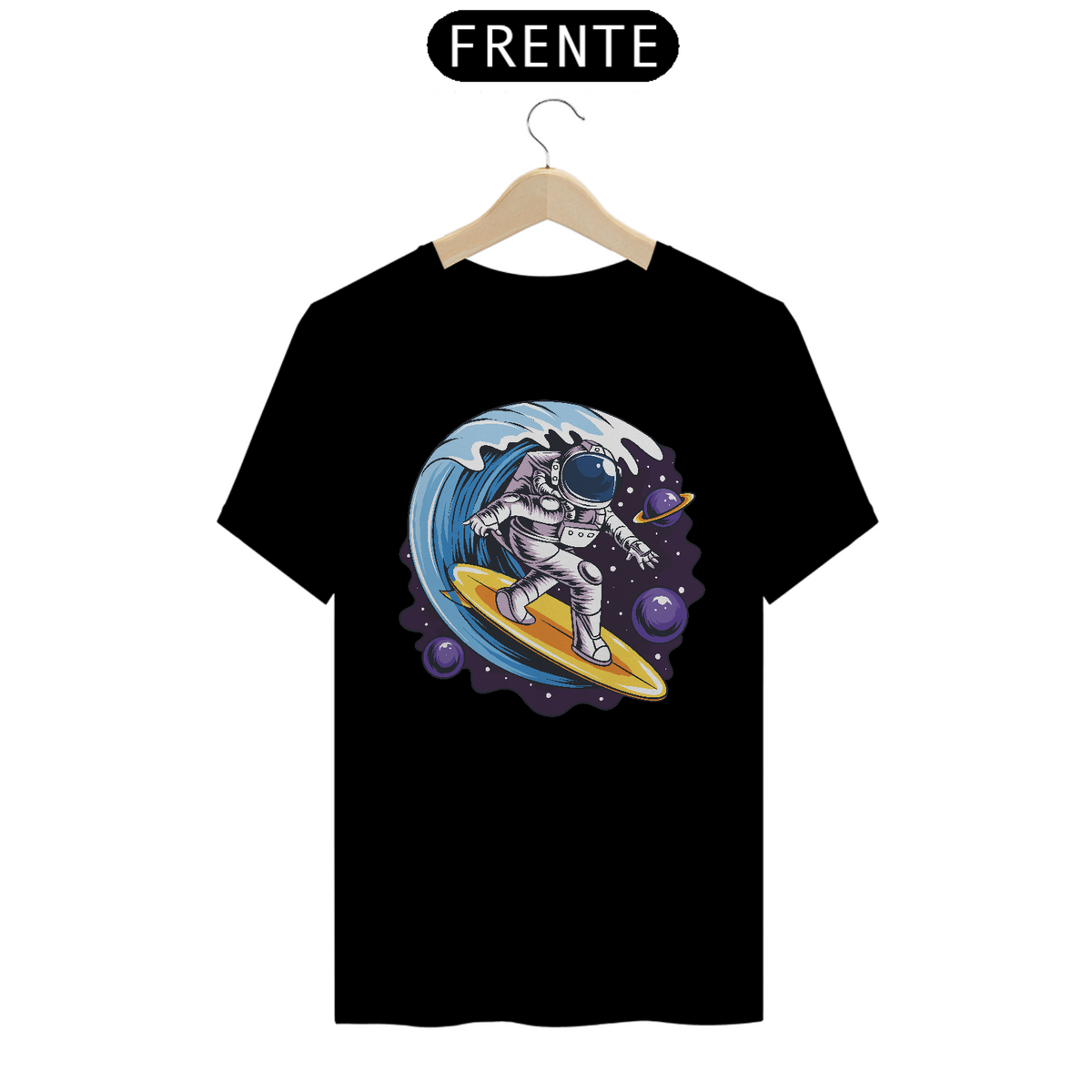 Nome do produto: Camiseta Surf no Espaço