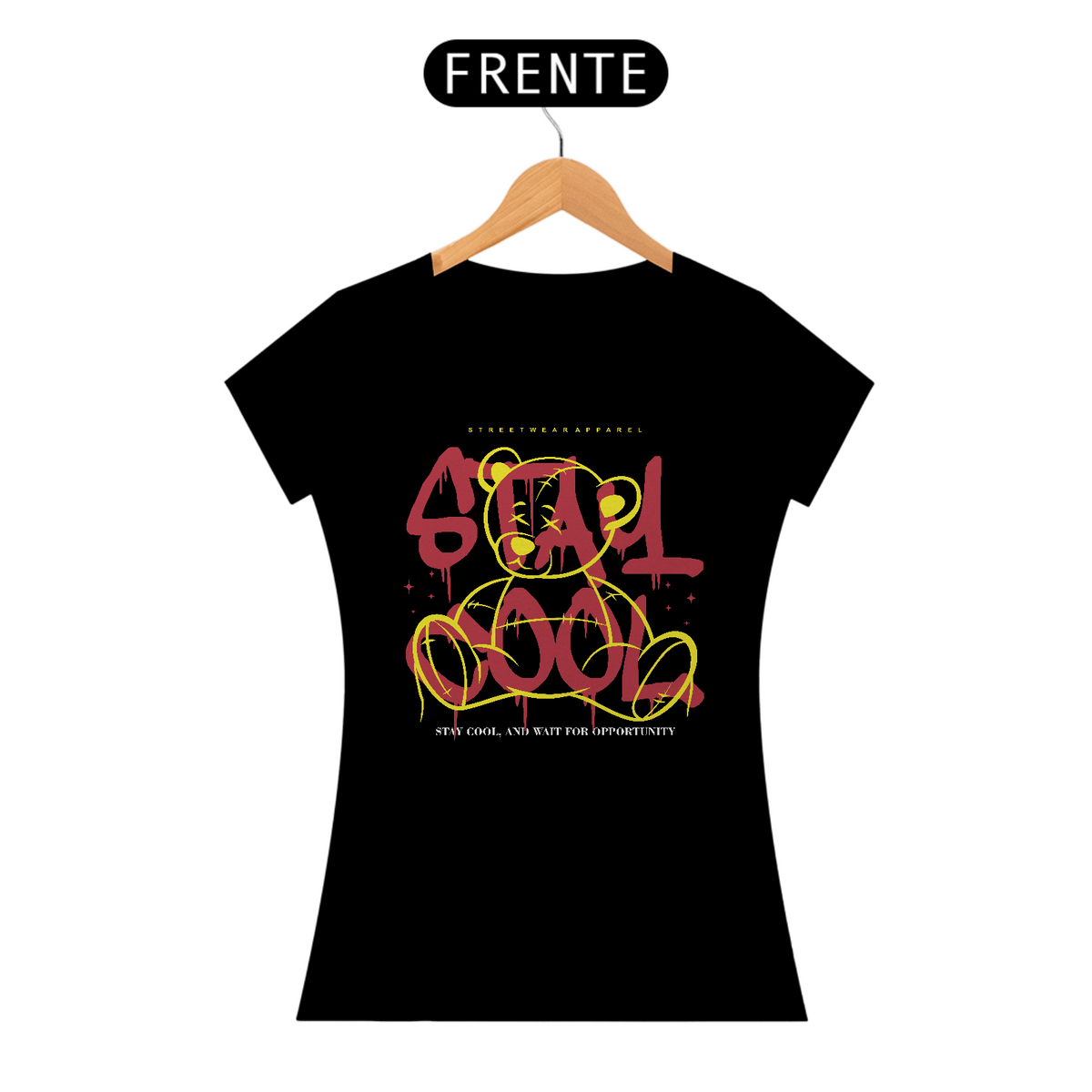 Nome do produto: Camiseta Feminina Urso Stay Cool